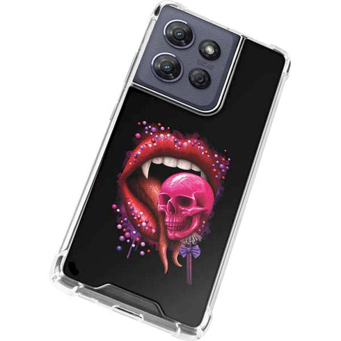 Vampire Skull Lollypop by Sarah Richter Moto G Play 5G (2025) Clear Case